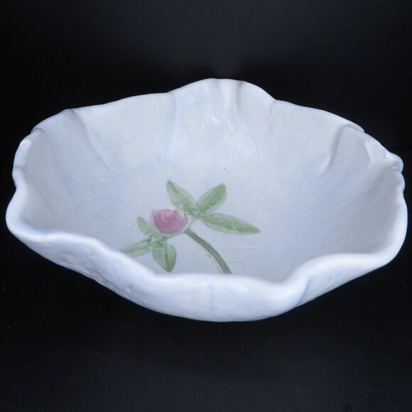 Handmade Red Clover Pottery Dish - Picture 2 of 3